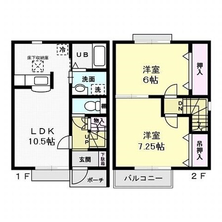 プレジール　Ｂの物件間取画像